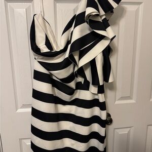 Eloquii Black and White Striped Dress, sz.24